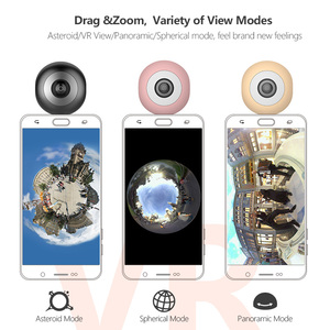 Enchufe de teléfono móvil de doble lente full hd de Realidad Virtual de 720 grados VR vr cámara panorámica 360 esférica - Product Image 1