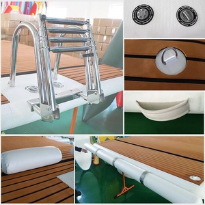 Aufblasbare Aquamarin Plattform Freizeit Land Boot pflegen Schwimmdock Plattform