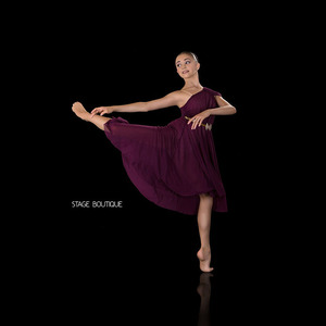 Robe de danse lyrique pour filles adultes, jaune, vêtements de danse de haute qualité, vêtements de performance - Product Image 4