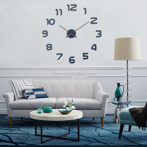 2023New 3d DIY Wall <strong>Clock</strong> Sticker Decorative <strong>Large</strong> Size Color Wooden Wall <strong>Clock</strong> - Product Image 2