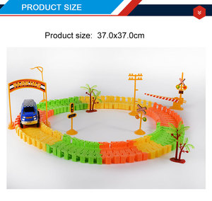 DIY niños plástico montar bloques juguete coche de carril de <span class=keywords><strong>la</strong></span> <span class=keywords><strong>pista</strong></span> para <span class=keywords><strong>la</strong></span> venta - Product Image 5