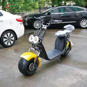 Hırsızlığa dayanıklı yağ lastik 1500W citycoco elektrikli scooter ile yetişkinler için amortisör citycoco avrupa depo