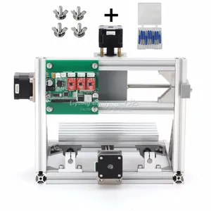 Cnc mini Pcb freze makinesi ahşap oyma makinesi 2 IN 1 mini CNC 1610 + 2500mw lazer CNC oyma makinesi