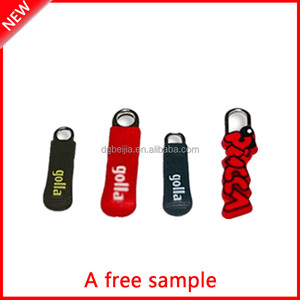 Tùy Chỉnh Silicone Mềm <span class=keywords><strong>PVC</strong></span> Dây Kéo <span class=keywords><strong>Puller</strong></span> Mềm Mại Và Bền Thanh Trượt Cho Quần Áo - Product Image 3