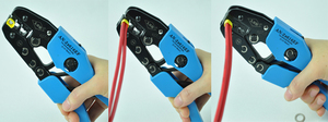 Pinza Crimpatrice AN-2*616EF per Terminali a Puntale 10-5AWG, Utensile Manuale per Crimpatura Doppia - Product Image 2