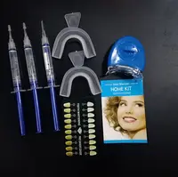 Mini lazer mavi ışık ev kullanımı diş beyazlatma alüminyum folyo çanta seti