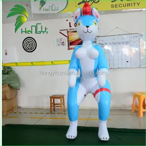Hongyi Mainan Anak Perempuan Husky Biru Tiup Desain Baru