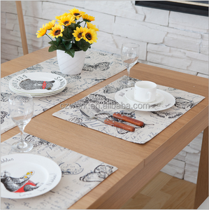 Haute qualité imprimé promotionnel coton <span class=keywords><strong>lin</strong></span> <span class=keywords><strong>chemin</strong></span> de <span class=keywords><strong>table</strong></span> - Product Image 2