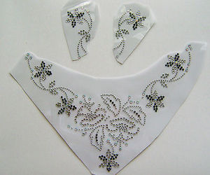 Bling Bling rõ ràng hoa đường viền cổ áo Rhinestone chuyển Thiết kế <span class=keywords><strong>hotfix</strong></span> <span class=keywords><strong>Motif</strong></span> cho quần áo - Product Image 6