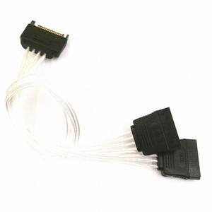 Suministro directo <span class=keywords><strong>de</strong></span> fábrica <span class=keywords><strong>de</strong></span> chapado en plata <span class=keywords><strong>cable</strong></span> 4pin a 15pin 2in1 Disco Duro conexión sata <span class=keywords><strong>cable</strong></span> - Product Image 6