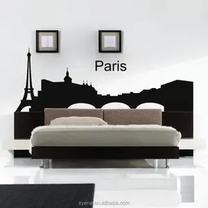 3d艺术乙烯基巴黎墙贴客厅DIY家居装饰墙贴花巴黎壁纸艺术壁画装饰海关