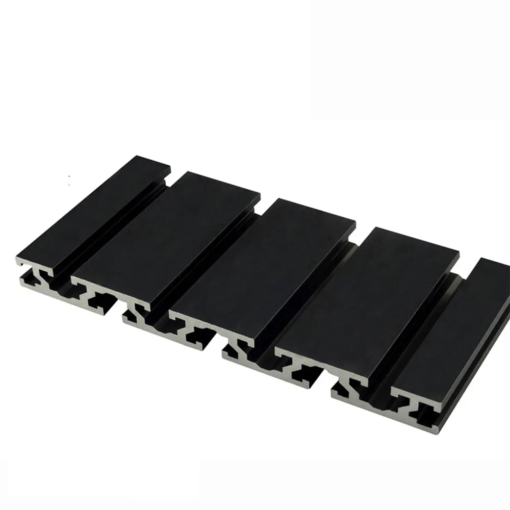 15180 Profile Black Anodized Linear Rail T Slot Aluminium For 3d Printer 40 × 40 Square Slotted Aluminum