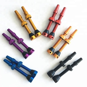 <span class=keywords><strong>Valve</strong></span> tubeless <span class=keywords><strong>presta</strong></span> de vélo en aluminium de haute qualité avec trous latéraux et capuchons en aluminium - Product Image 3