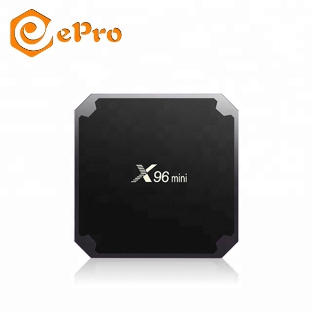 Amlogic s905W Quad Core 4 K 30tps WiFi 2,4 GHz x96mini IPTV Set-top box android 7,1 caja de tv en ángulo recto