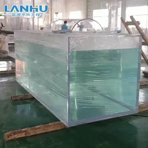 전문 제조 업체 OEM/ODM 고품질 대형 투명 아크릴 사각형 물고기 탱크 수족관