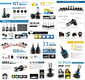 حجم صغير قطع غيار السيارات لمبات 12V CR-EE رقاقة 25w 55w مصباح الضباب M2 H11 سيارة أدى المصباح المدينة