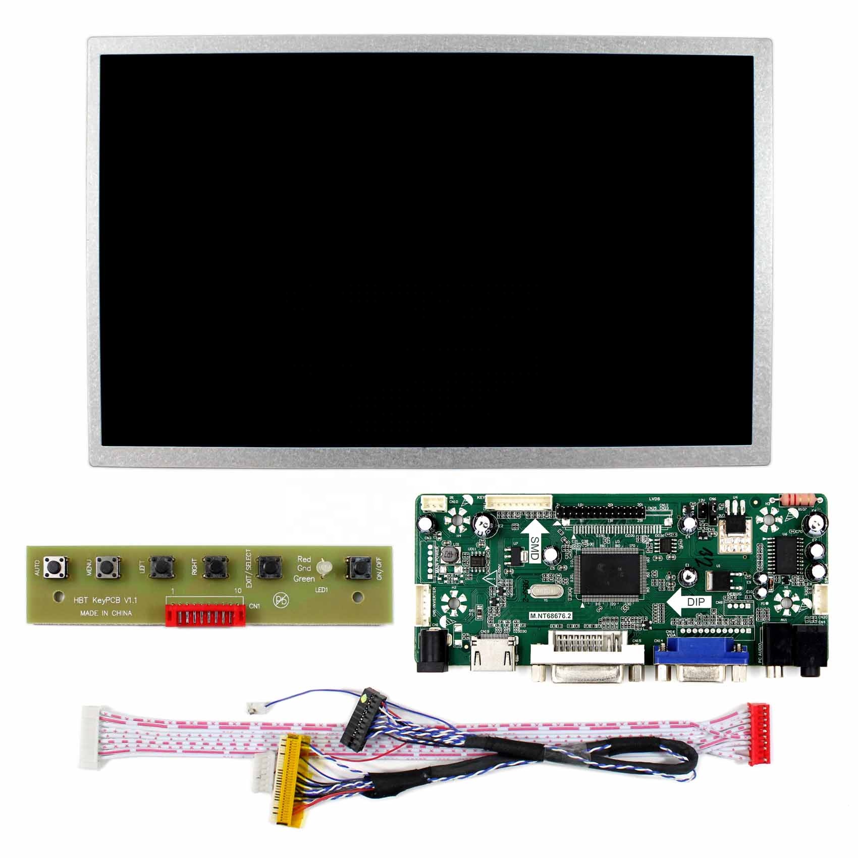 10 дюймов CLAA102NA0ACW HSD100IFW1 1024x600 ЖК-экран HD MI VGA, HDMI, DVI аудио lcd-плата контроллера