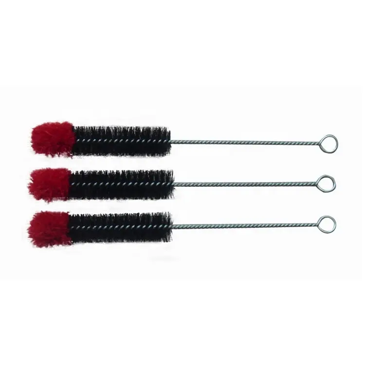 High Quality Pig Bristle Tube Cleaning Brush with Red Top for Metal Smoking Pipe