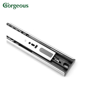 GORGEOUS Kim Loại Đầy Đủ Mở Rộng Vòng Bi Tủ Ngăn Kéo Đen Telescopic Tự Đóng Thủy Lực Ngăn Kéo Trượt - Product Image 6