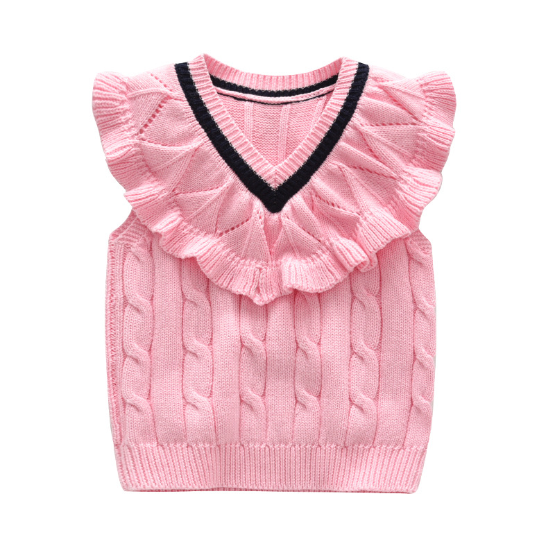 Body Para Bebés Y Niños Chaleco Con Volant Punto Invierno Body Para Bebés Y Niños Chaleco Con Volant Punto Invierno