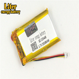 Socket 1.0-3 P 103448 Lithium battery 2000 mah Rechargeable Li Polymer Battery PL LiPo battery with wire - Product Image 3