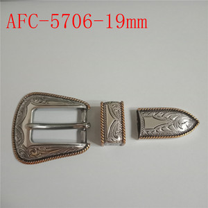 Ensemble de 3 boucles de ceinture en argent antique durables, design personnalisé en gros, fabriquées en zinc avec logo personnalisé - Product Image 3