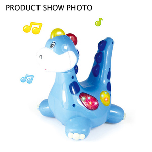 Jacko Toys Nouveaux Jouets Dinosaures Cartoon à Piles avec Fonction Bump and Go et <span class=keywords><strong>Musique</strong></span> pour le Festival du Commerce - Product Image 3