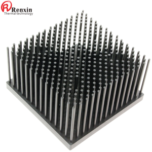 120 Wát công suất cao LED ánh sáng tản nhiệt Pin vây tản nhiệt Nhà sản xuất tản nhiệt ép đùn nhôm đen nhôm IP67 14000 vuông - Product Image 3