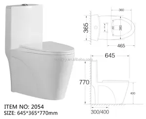 Inodoro ชักโครกห้องน้ำ Wc,เซรามิกสีขาว Siphonic ชิ้นเดียวห้องน้ำ Cupc S-Trap ห้องน้ำ