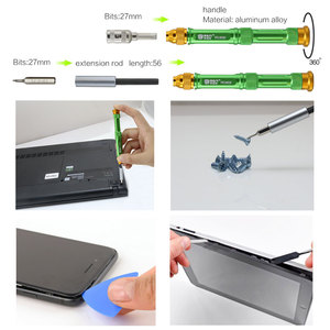 Juego de destornilladores de precisión múltiple 37 1, kit de herramientas de reparación flexibles 37 en 1, pinzas, magnetizador, acero DIY OEM - Product Image 5