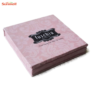 Hộp Giấy Bìa Cứng Màu Hồng Tùy Chỉnh Hộp Giấy Một Bảng Màu Trang Điểm Dễ Thương Rỗng Có Gương - Product Image 2