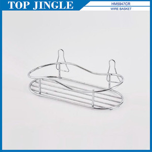 Estante de baño metálico de latón montado en la pared para uso en hoteles y apartamentos - Product Image 2