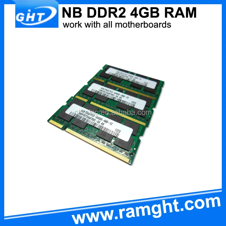 Sodimm Ddr2 4gb 4gb Pc2 6400 Ddr2 Sodimm 800mhz 200 Pin Memory Ram