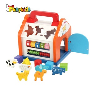 <span class=keywords><strong>Jeu</strong></span> créatif multi-fonction en bois pour enfants, figurines, éducation, lot de 5 pièces, W12D155 - Product Image 3