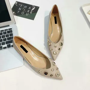 Neue stil komfortable spitz niet damen sexy flache schuhe