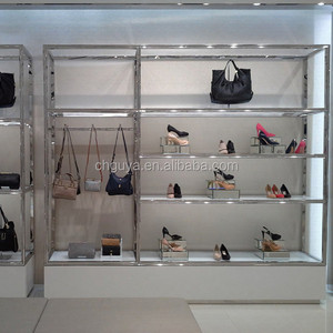Comercial Venta Caliente Todo Tipo de Tienda Al Por Menor Montado <span class=keywords><strong>En</strong></span> la Pared Moderna Pantalla De Madera Bastidores de Zapatos - Product Image 5