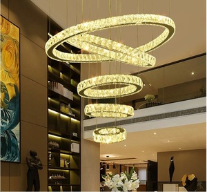 JYLIGHTING Hot Sell LED Round Crystal <strong>Circle</strong> Chandelier Ring Lamp Pendant <strong>Lights</strong> for Living Room Hotel Restaurant Hanging <strong>Lights</strong> - Product Image 2