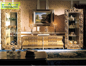 OE-FASHION Luxury <strong>Gold</strong> Furnitures House Living Room Villa <strong>Console</strong> <strong>Table</strong> - Product Image 3