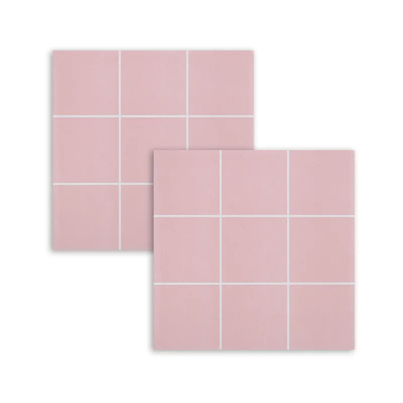 Azulejos de cozinha rosa antiderrapantes, azulejos de parede rosa fosco, adesivos de azulejos de cozinha