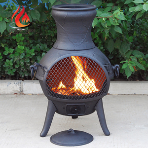 Chimenea exterior <span class=keywords><strong>de</strong></span> hierro fundido, <span class=keywords><strong>chimeneas</strong></span> <span class=keywords><strong>de</strong></span> fuego al aire libre - Product Image 2