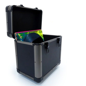 Nhôm 12 "Vinyl Record Carry Lưu Trữ Trường Hợp <span class=keywords><strong>LP</strong></span> Giao Thông Vận Tải Box Giữ 60 Album Tùy Chỉnh Nhôm Trường Hợp - Product Image 5