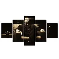 Godfather Canvas Wall Art Painting Michael Corleone 5 Panels Print Movie Poster