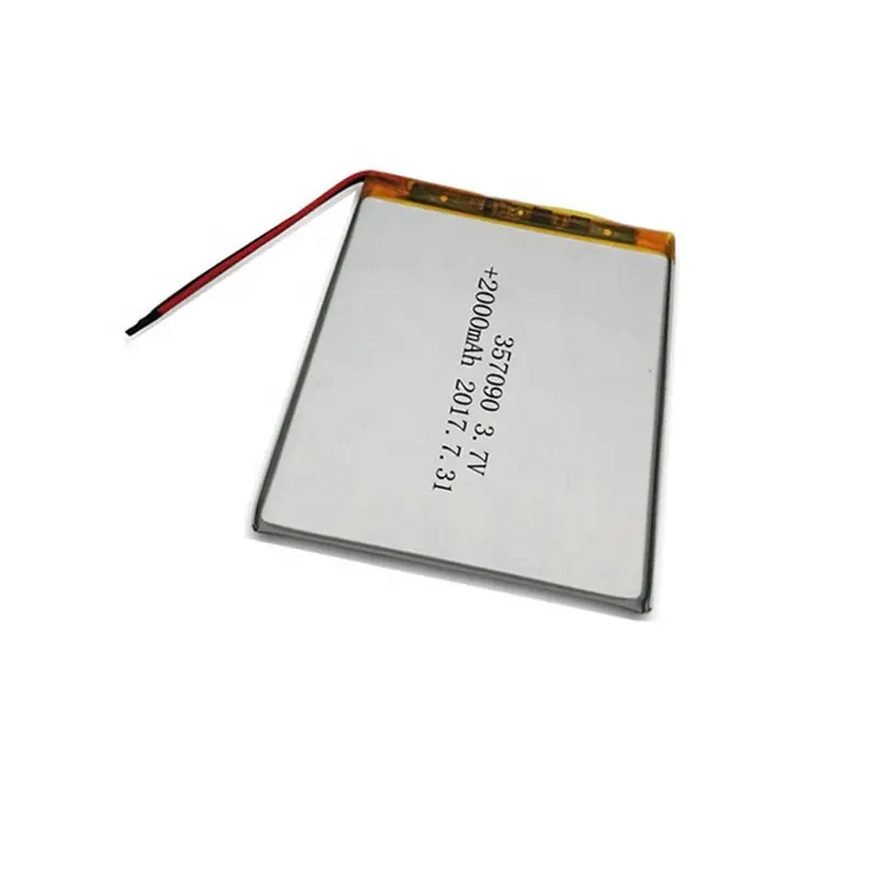 Rechargeable pl357090 lithium li-ion li ion lipo 2500mAh li-polymer battery 3.7v 357090 for tablet