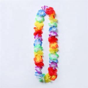 FCR103 Hawaiian Favori di Partito giocattolo 50pcs imballato Tropical Luau Hawaiano Fiore <span class=keywords><strong>Lei</strong></span> - Product Image 2