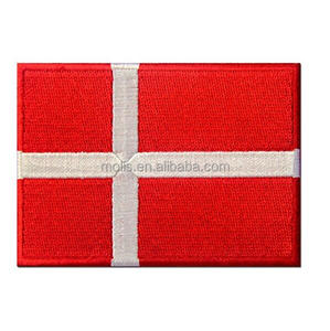Ecologisch verantwoorde rubberen kant Franse vlag geborduurde applicatie strijkbaar/aan te naaien patch voor hoeden - Product Image 2
