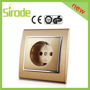 Sirode universal 2 <span class=keywords><strong>P</strong></span> para socket color de lujo de diseño de pared eléctrico socket - Product Image 4