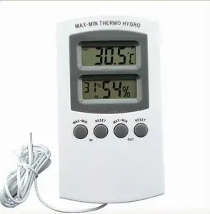 Крытый и открытый Цифровой термо-гигрометр читать min max термометр