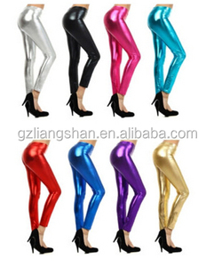 OEM Wholesale Bulk New Trend <strong>Sequin</strong> Metallic Shiny Solid Color Gold Jeggings Space Stripper Dance Rave <strong>Leggings</strong> - Product Image 3