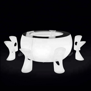 Barra redonda de luz LED con iluminación móvil, barra moderna para vino, jugo, venta al por mayor, fábrica de China - Product Image 2