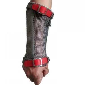 Protège-<span class=keywords><strong>bras</strong></span> en maille métallique en acier inoxydable résistant aux coupures avec sangle en TPU pour une <span class=keywords><strong>protection</strong></span> optimale - Product Image 1